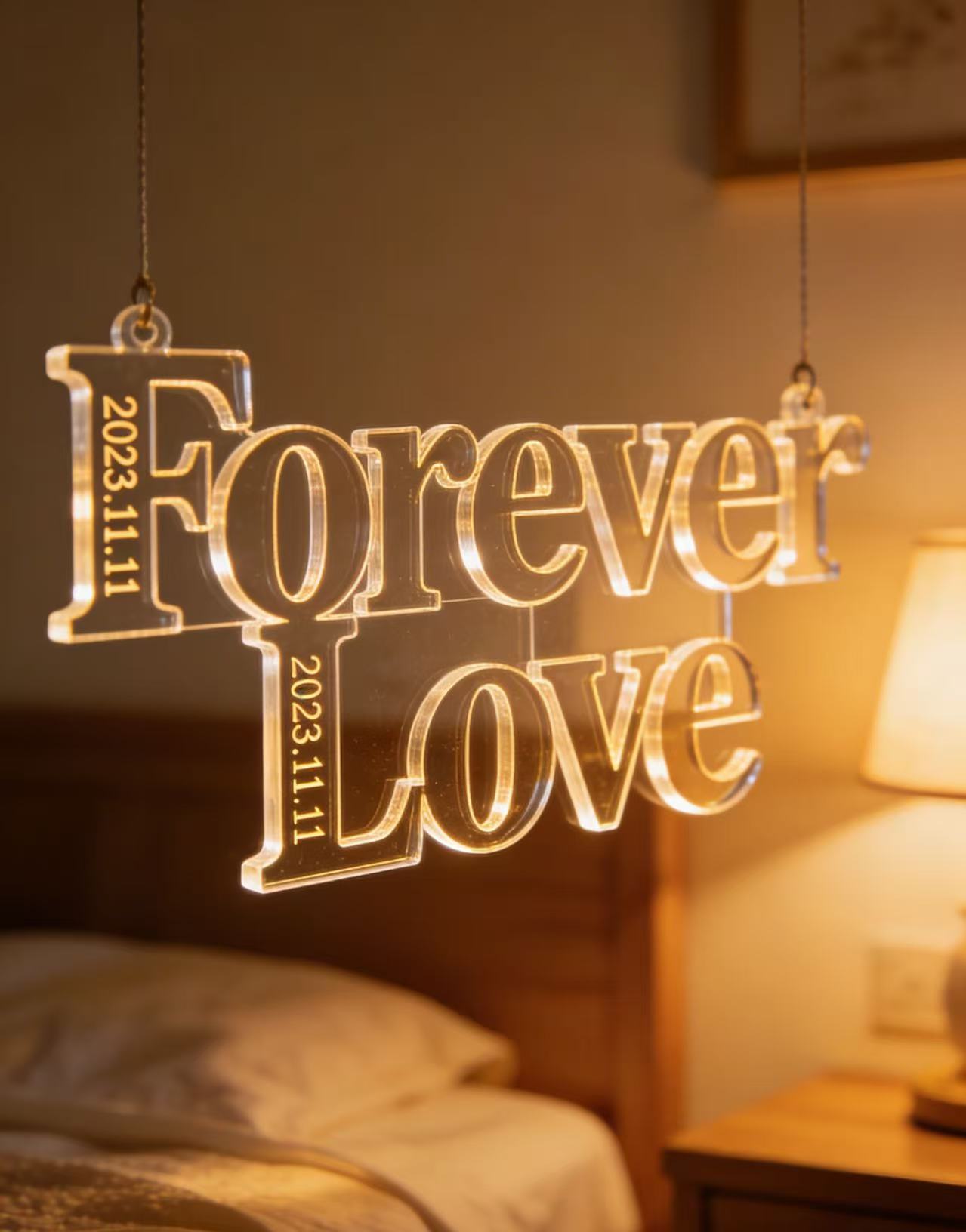 Acrylic letter gift with exclusive ceremony