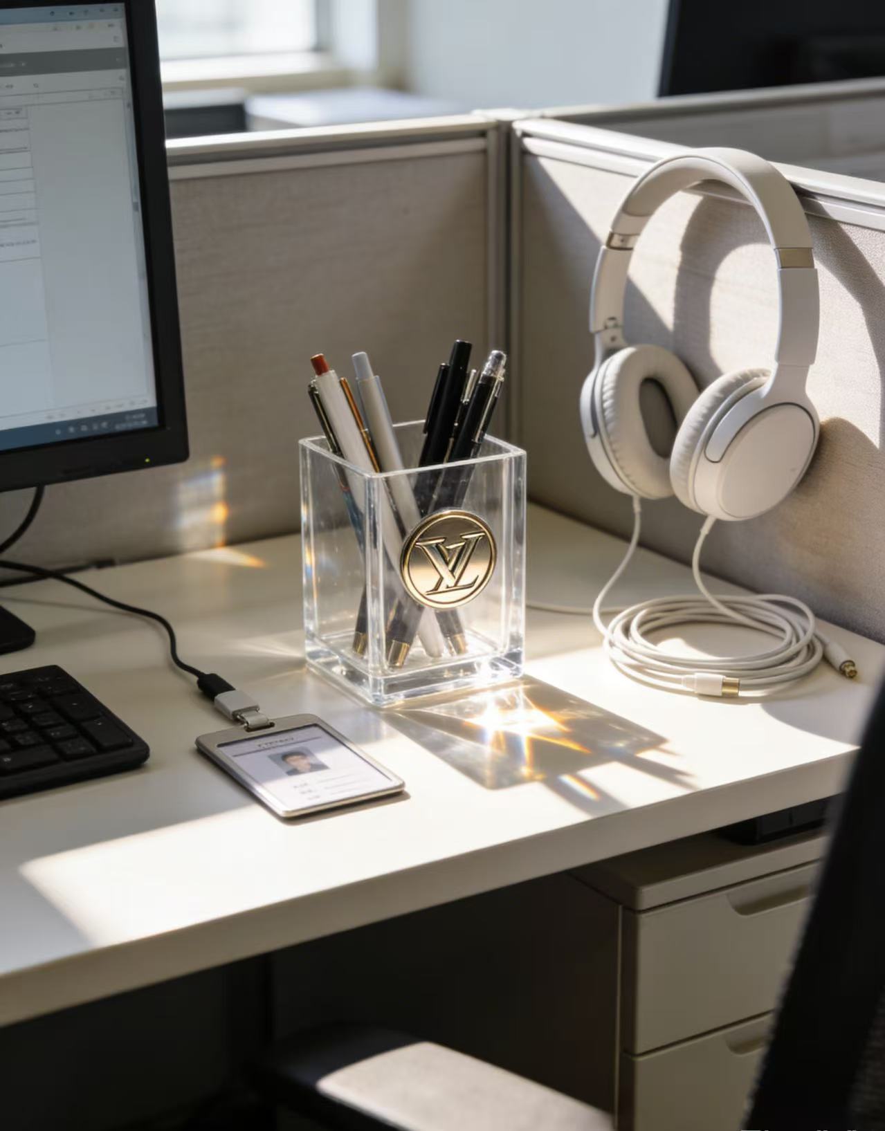 The exquisite pen holder unlocks the aesthetics of the workstation