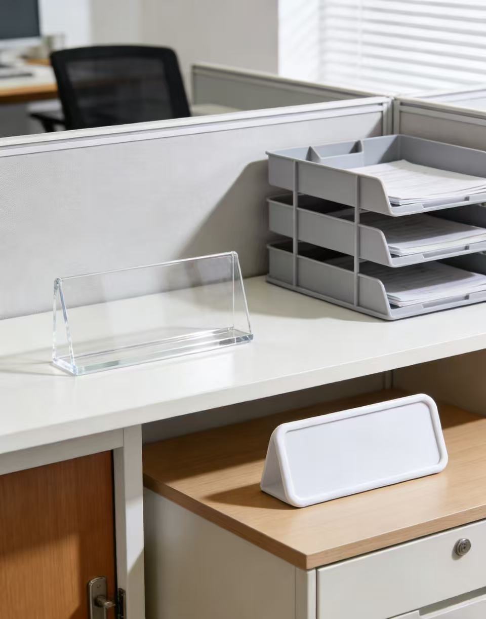 Custom acrylic card slots to boost productivity