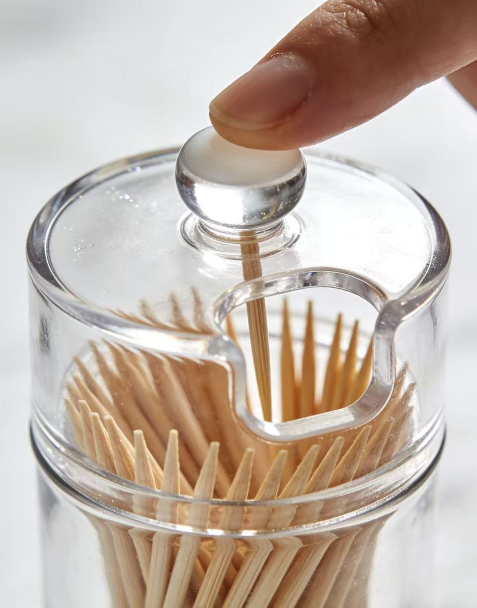 Acrylic toothpick bottle: Durable and eco-friendly, elegant and hassle-free