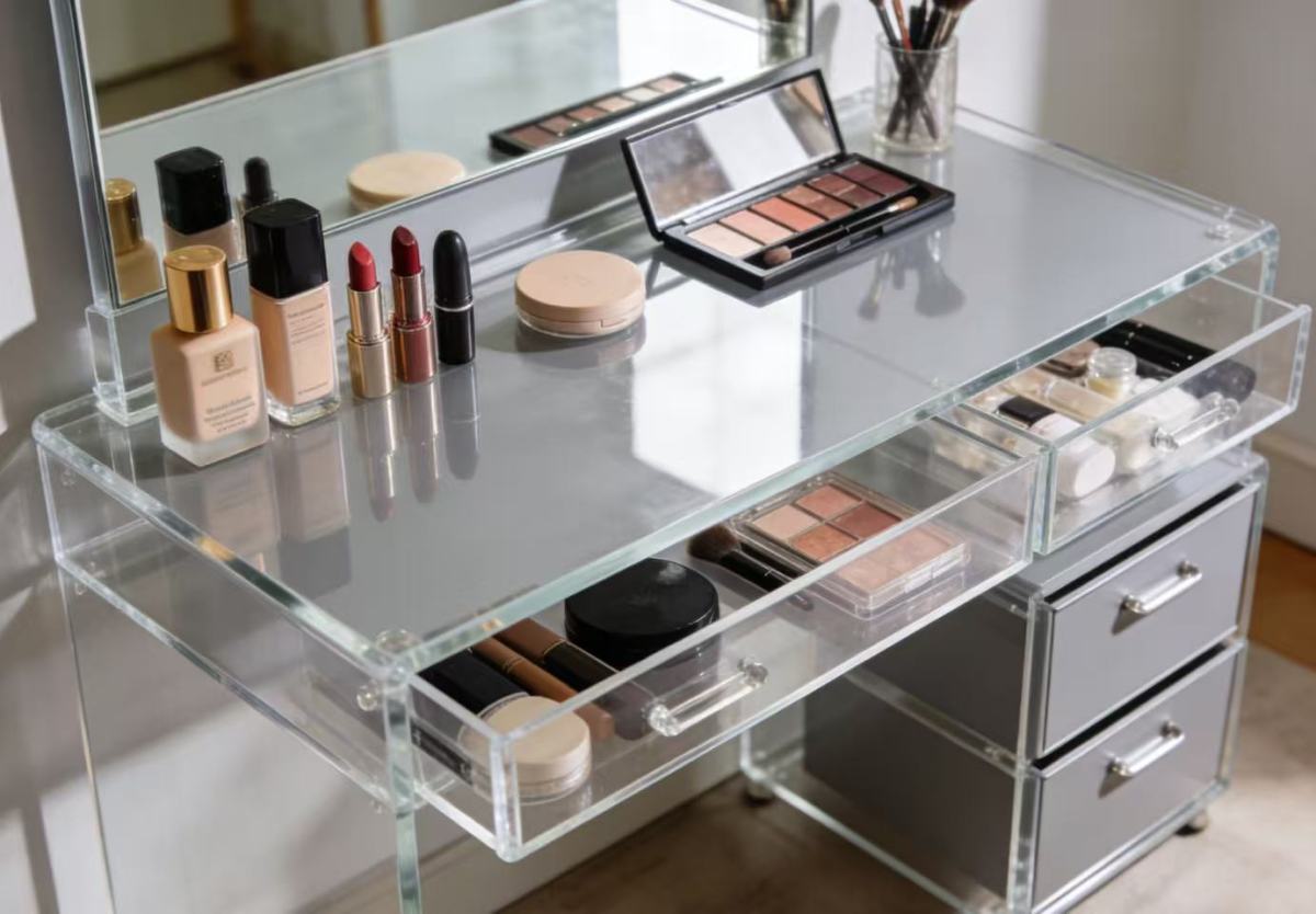 亚克力透明化妆桌2