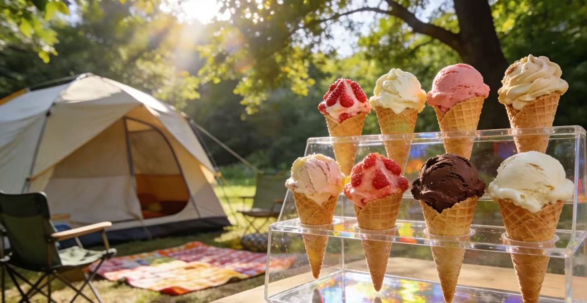 亚克力冰淇淋食品架1