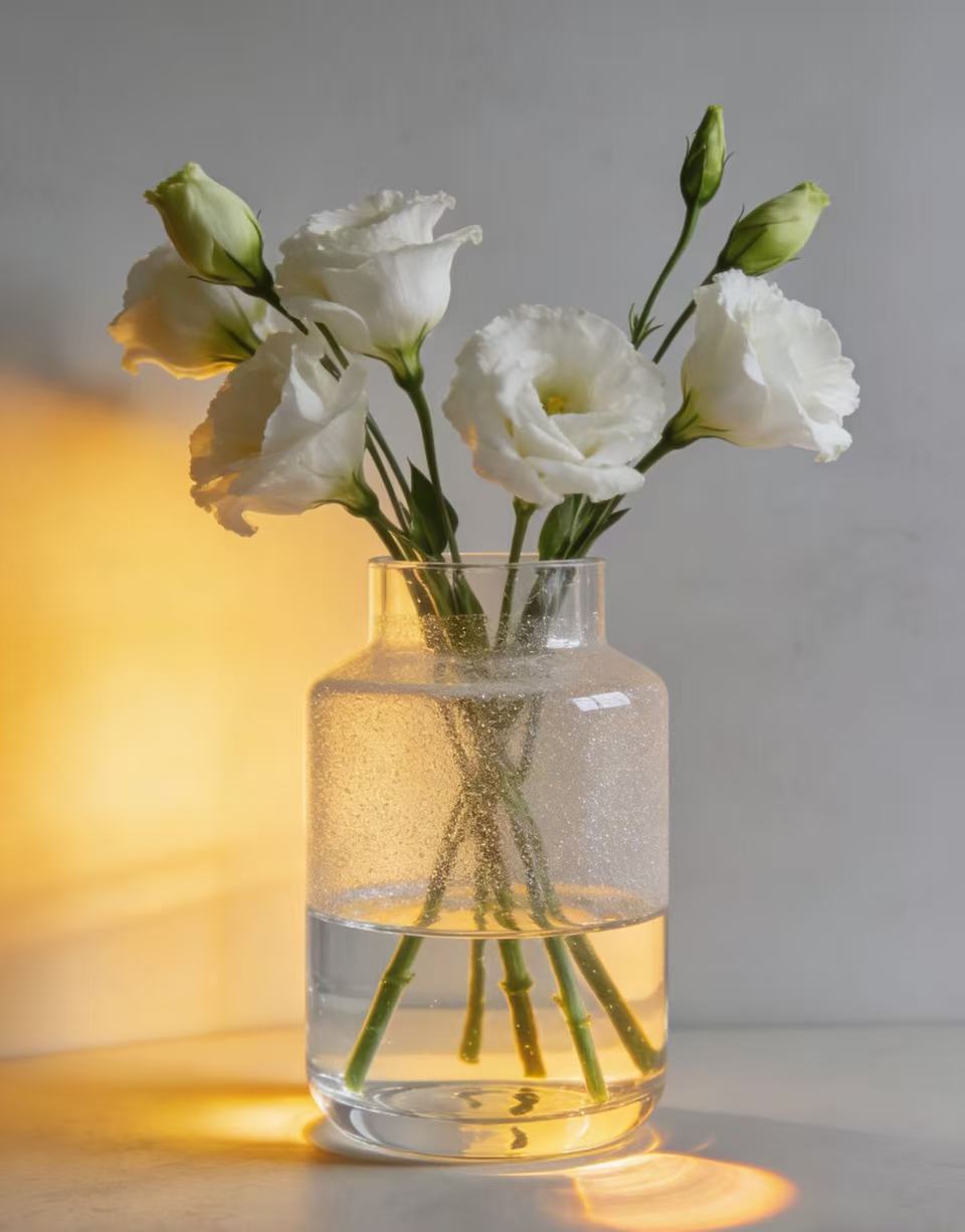 Acrylic vase, 100 yuan for renovating rental apartments