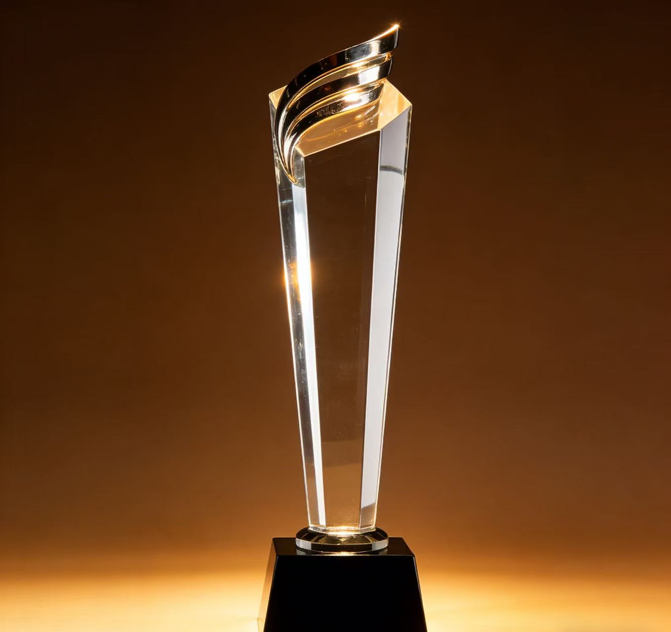 Your personal honor, custom-tailored! Acrylic trophies unlock endless possibilities