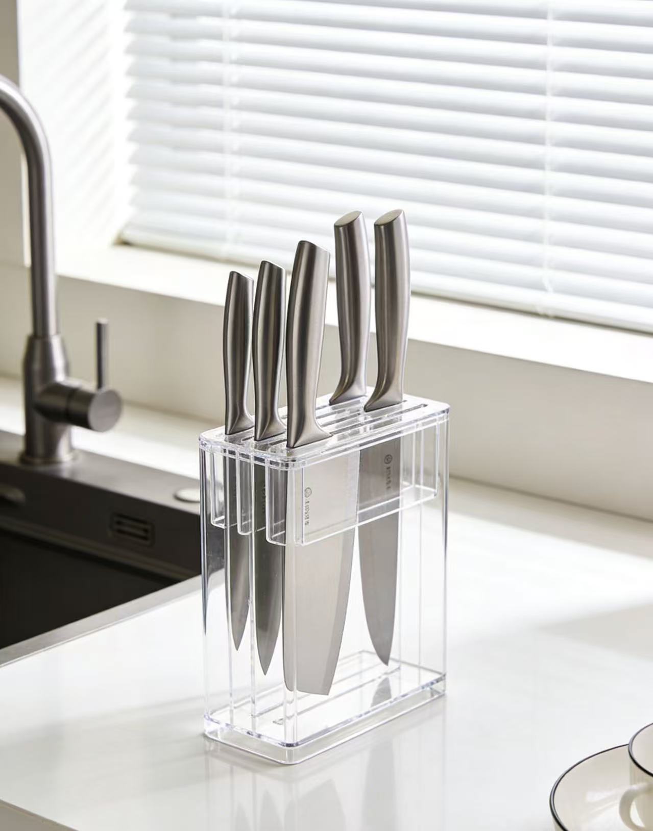 High-transparency acrylic, kitchen luxury knife rack