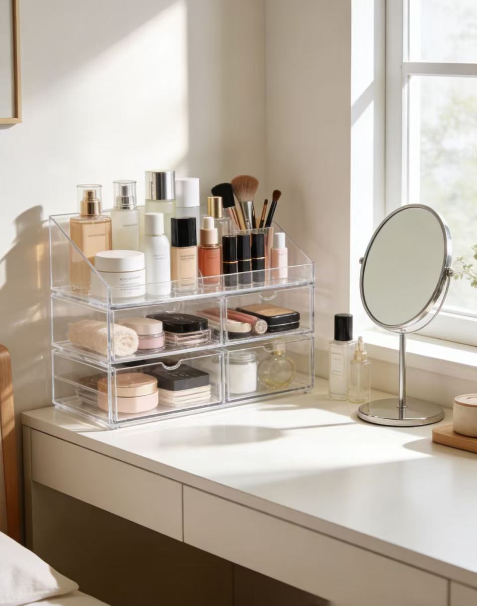 亚克力化妆品展示架1