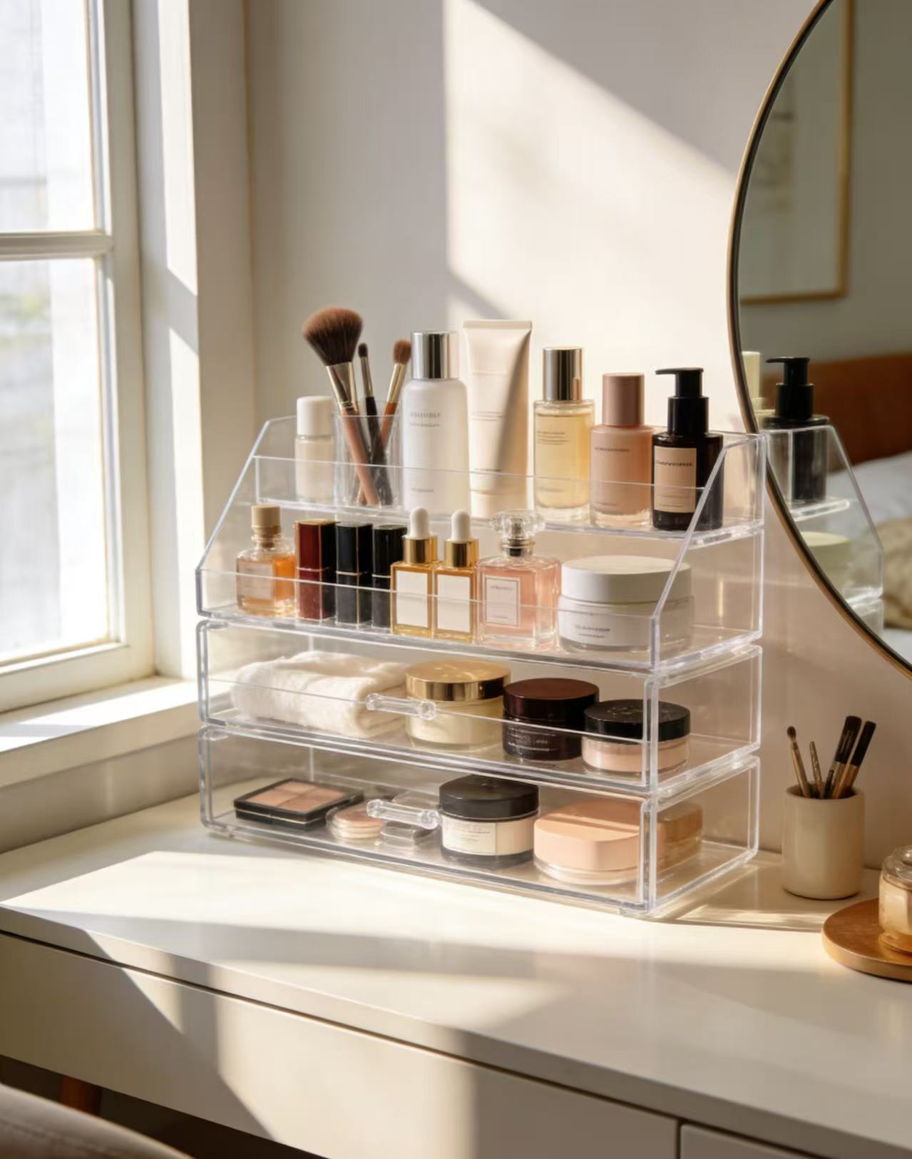 No need for drilling! Say goodbye to messy makeup areas