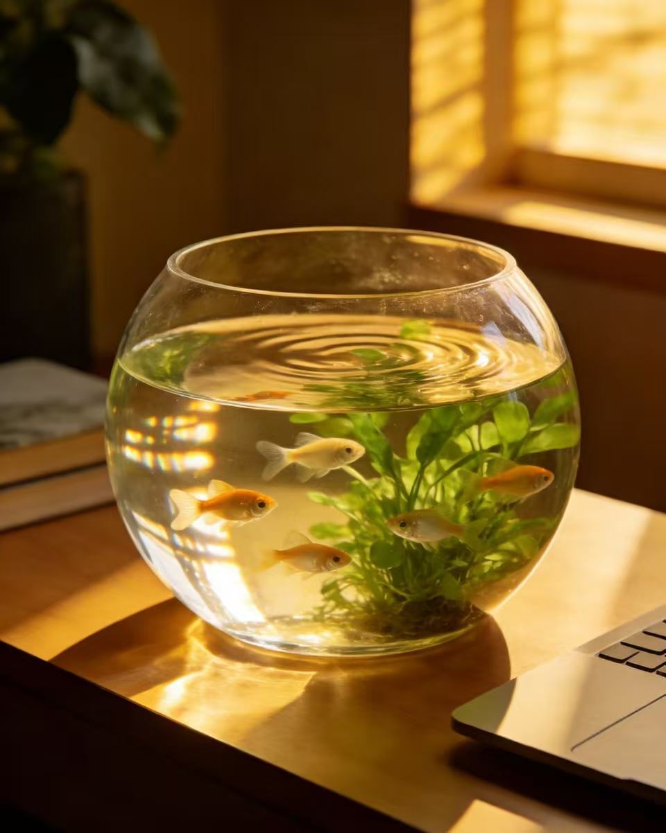 亚克力圆形鱼缸1