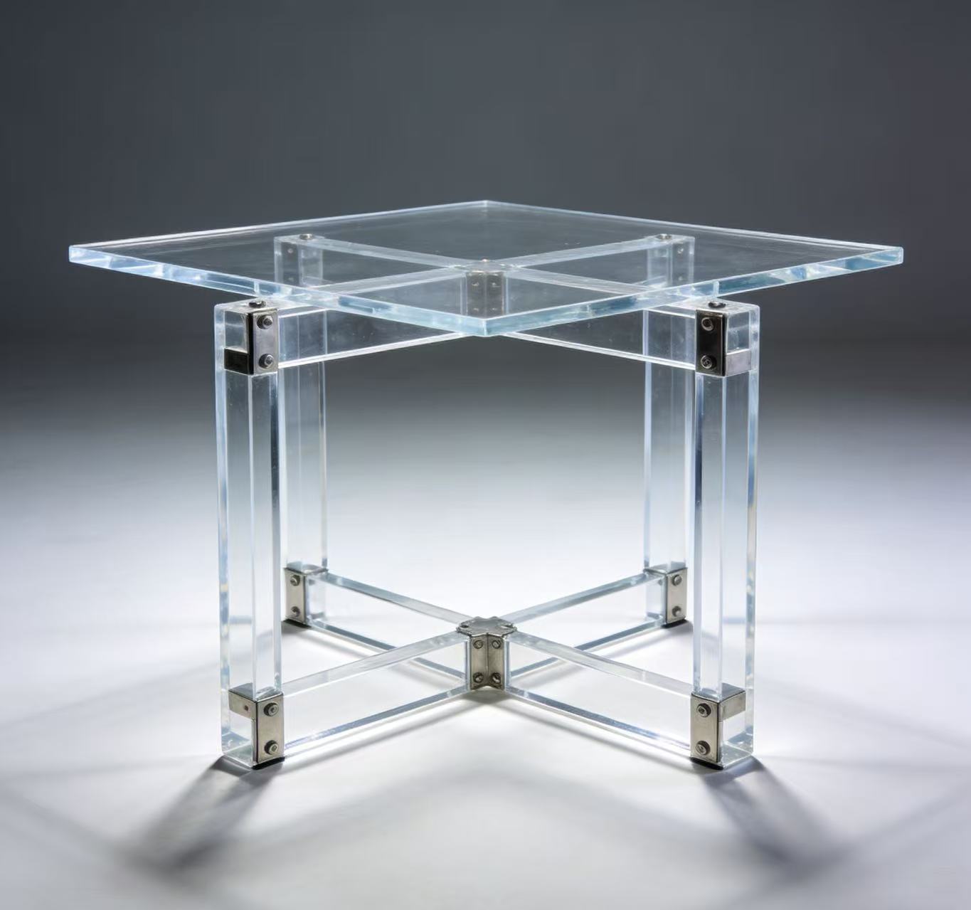 Premium acrylic table frame, where details speak volumes