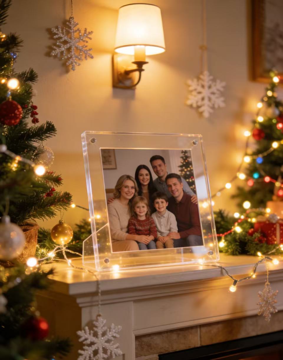 Acrylic frame, hiding eternal beauty