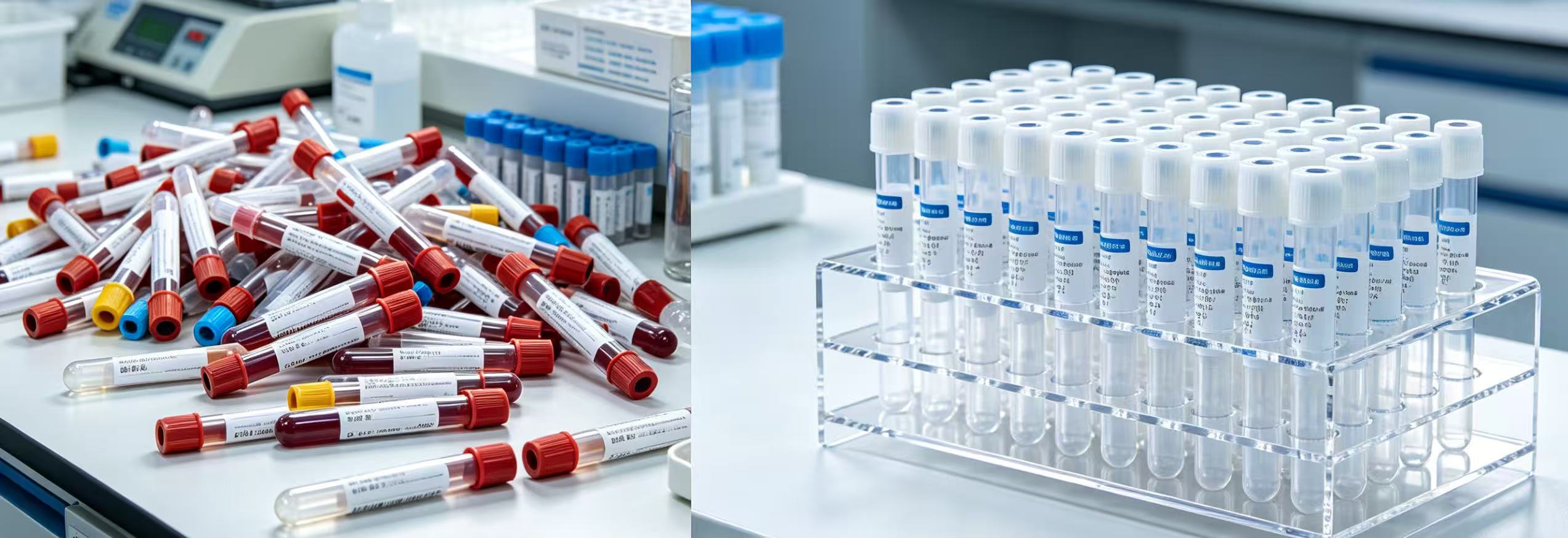 Blood collection vessel storage rack, ensuring efficient sample preservation without disarray