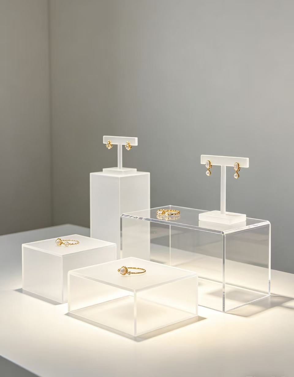 Universal for Bedroom/Cabinet/Live Streaming Room! Acrylic Jewelry Rack Versatile for All Applications