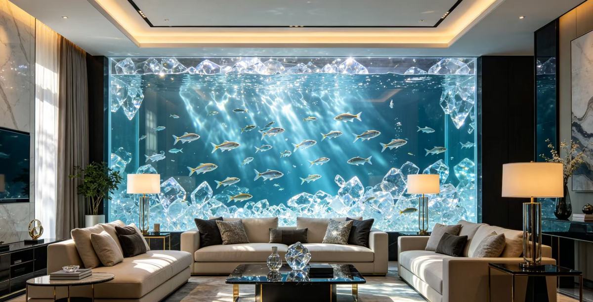 亚克力大型水族馆鱼缸、2