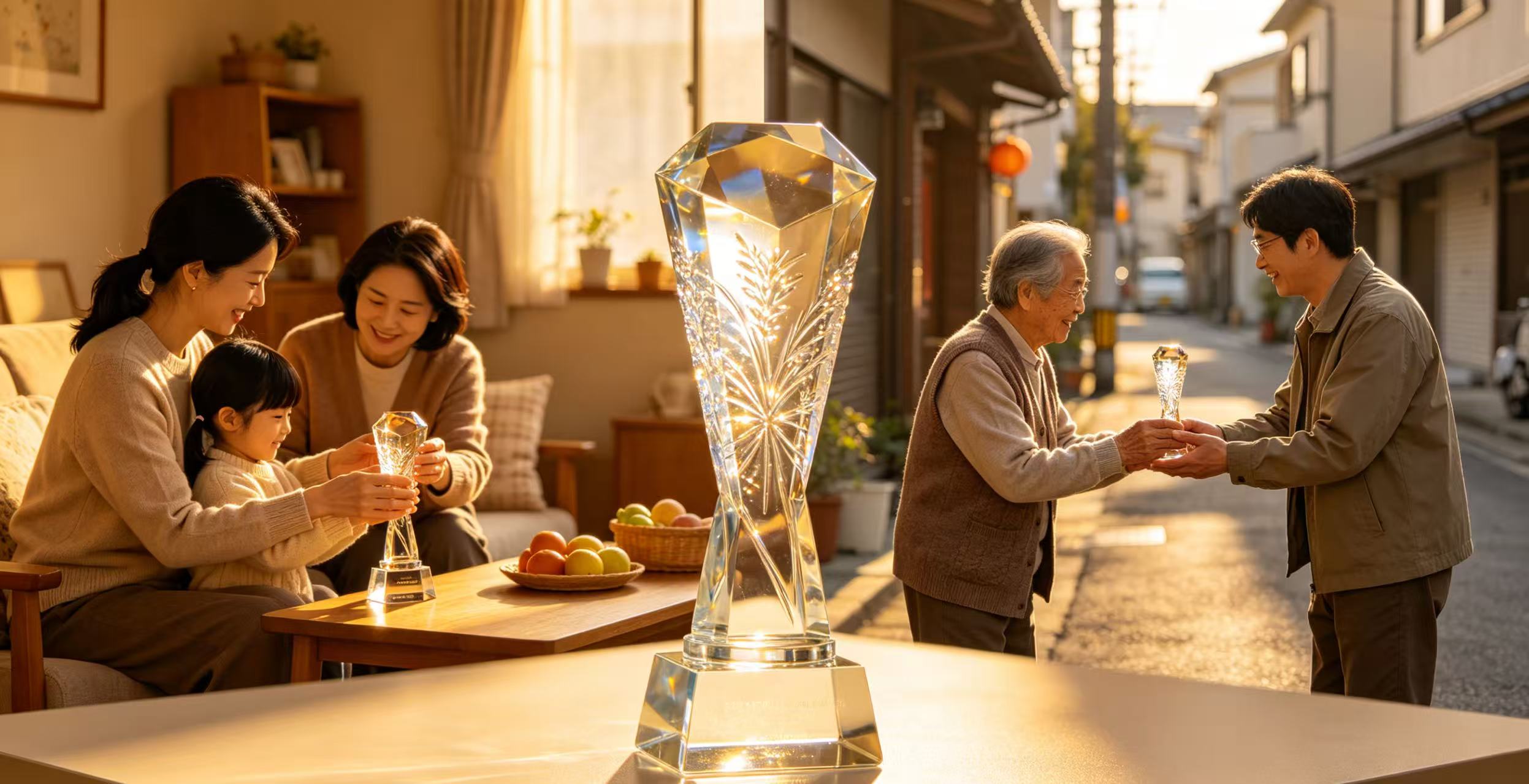 Acrylic Trophy: Hiding Warmth and Strength
