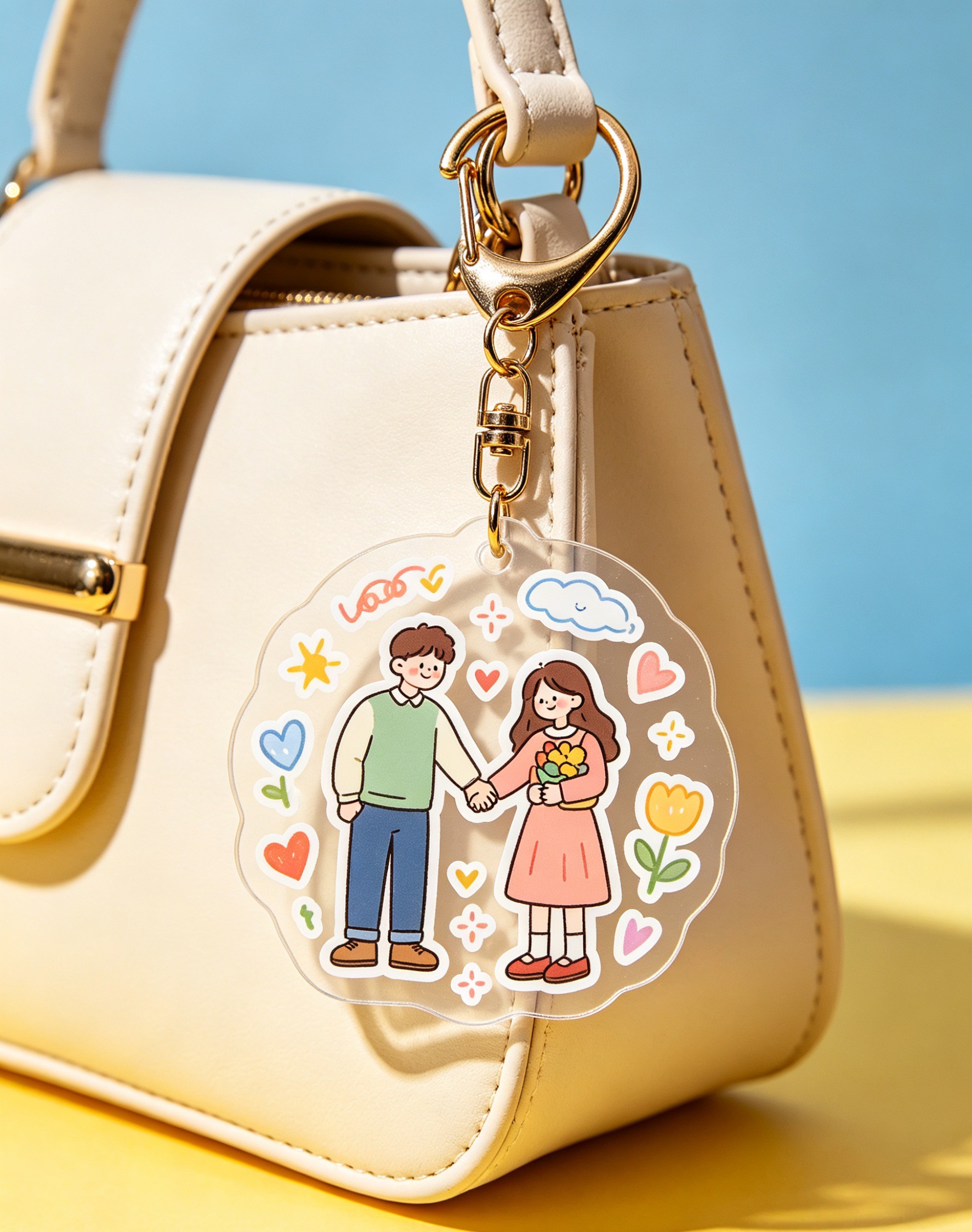 Unlock the DIY free acrylic blank keychain