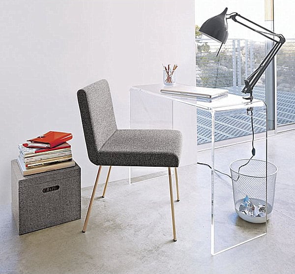 Don't hesitate when choosing a table; acrylic tables are both practical and stylish
