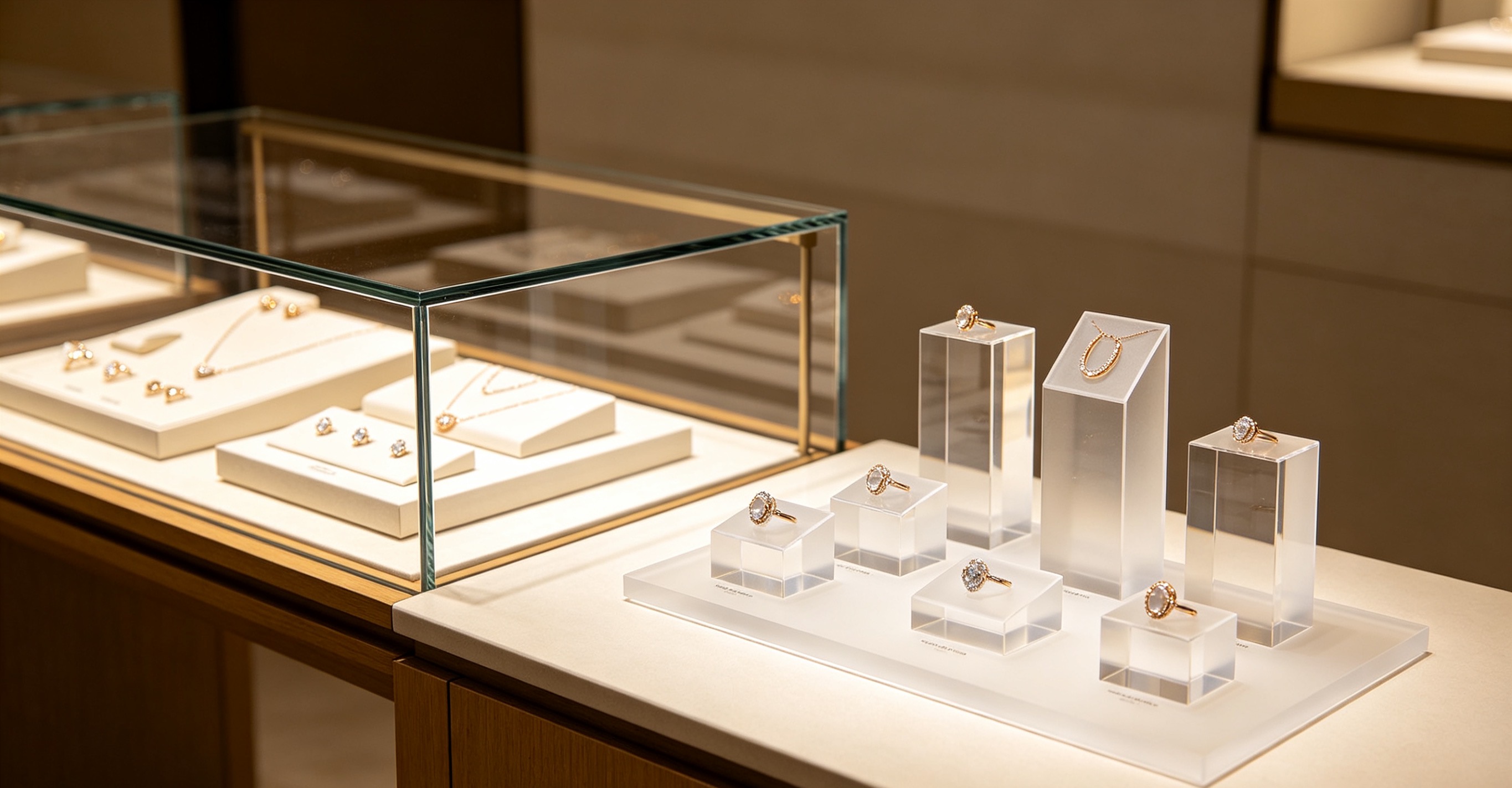 Acrylic display stands boost jewelry store performance dramatically