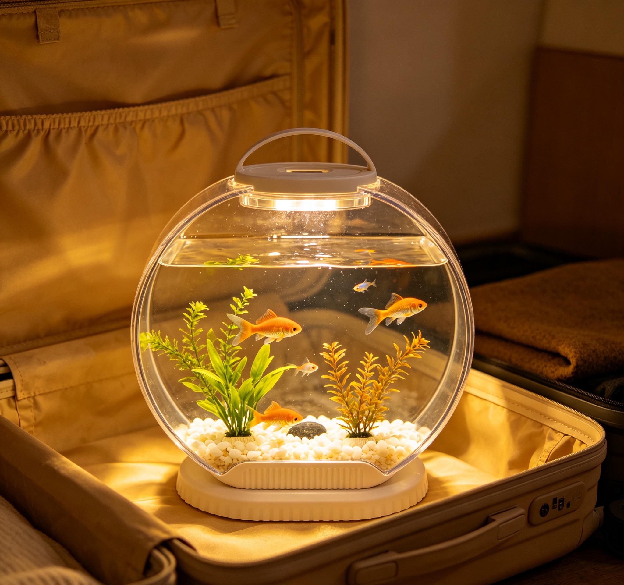 Portable acrylic fish tank – No worries when renting a place to keep fish