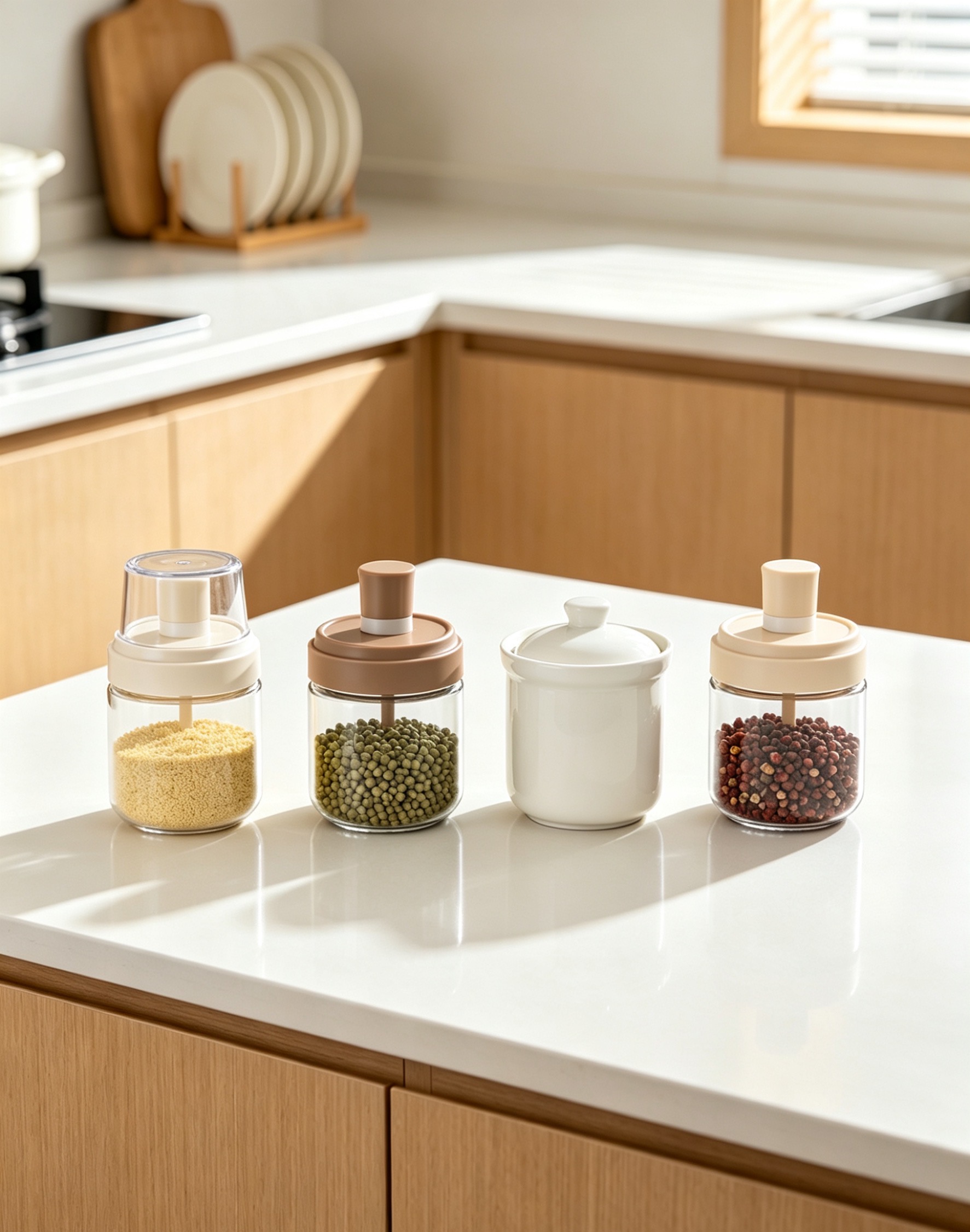 Compare multiple materials and opt for the acrylic seasoning bottle