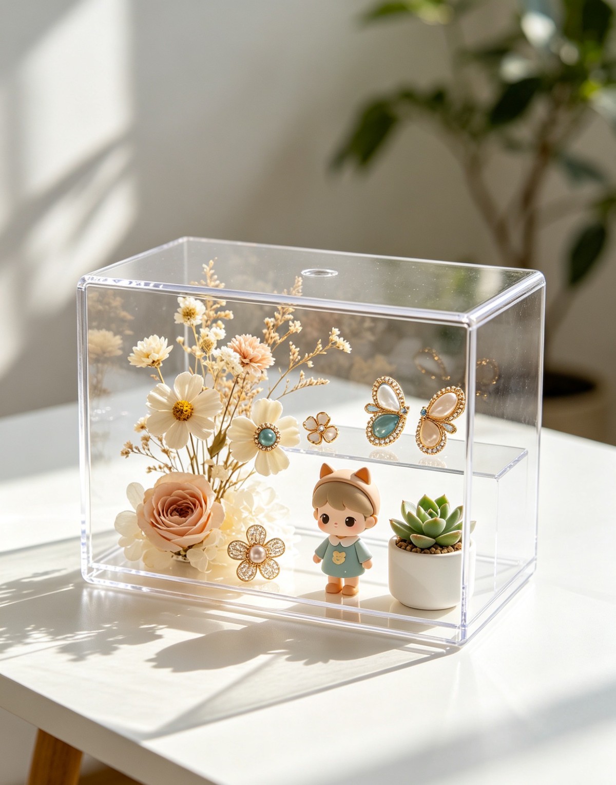 亚克力花朵展示盒2 亚克力花朵展示盒2