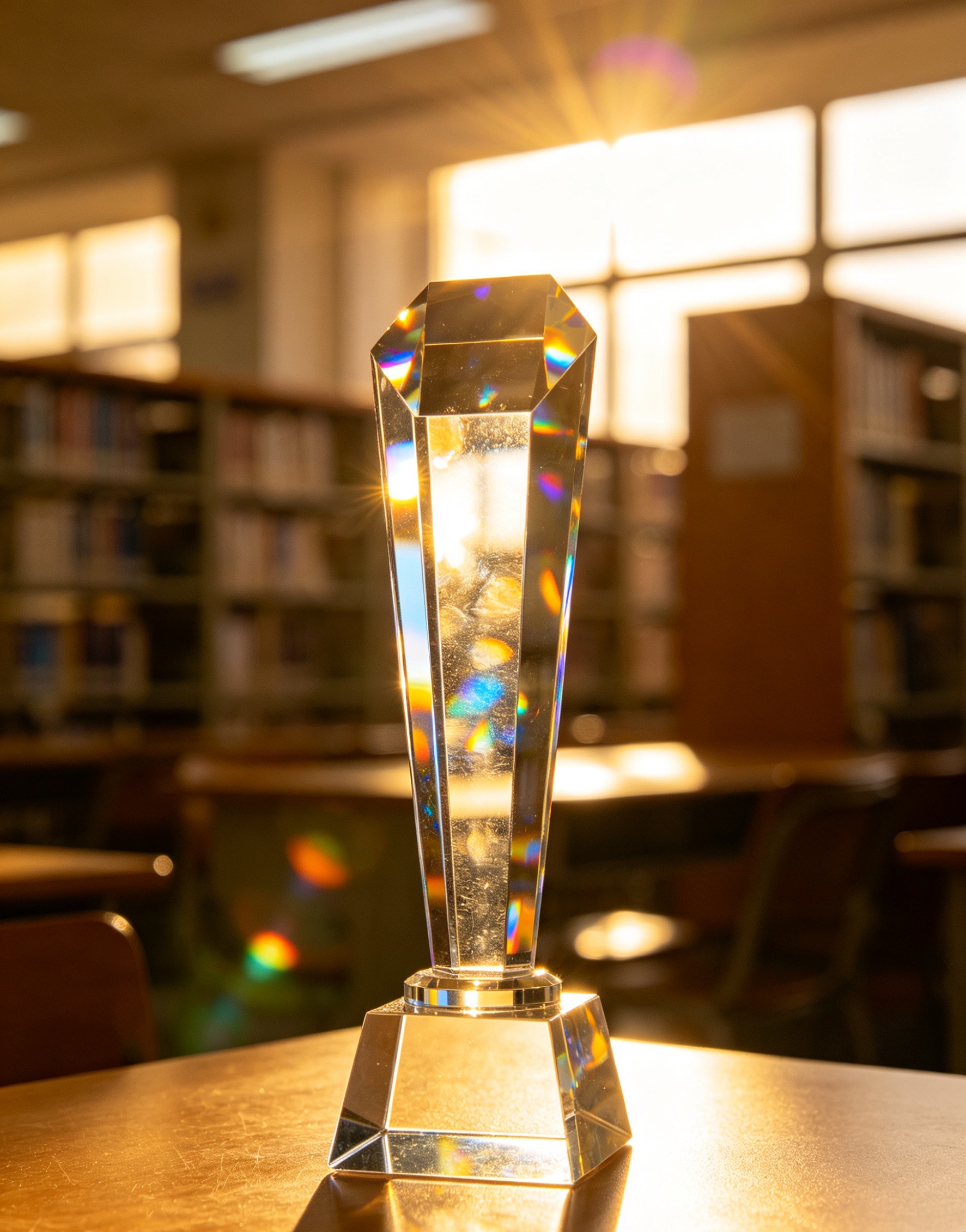 Acrylic trophies for campus sports events! Capturing the youthfulness and glory of young athletes
