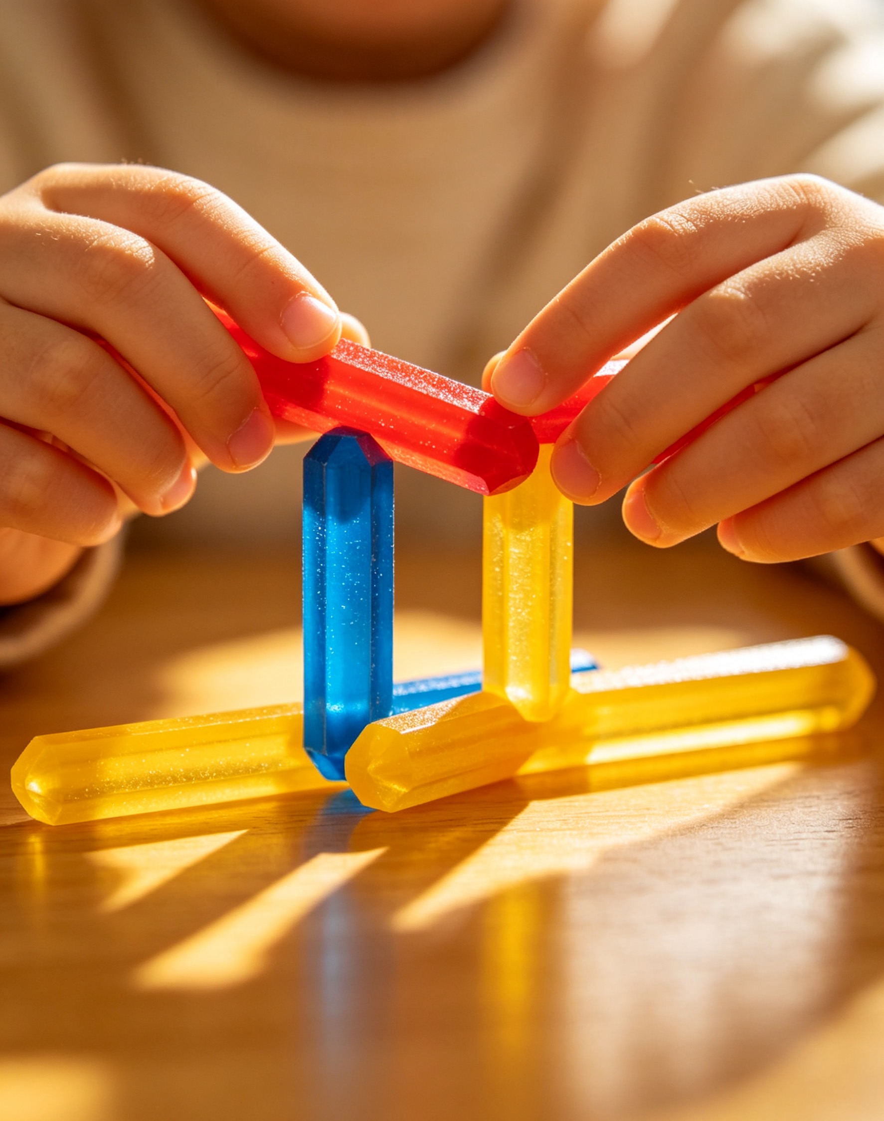Handmade acrylic sticks – a high-quality activity for early childhood education for both parents and children