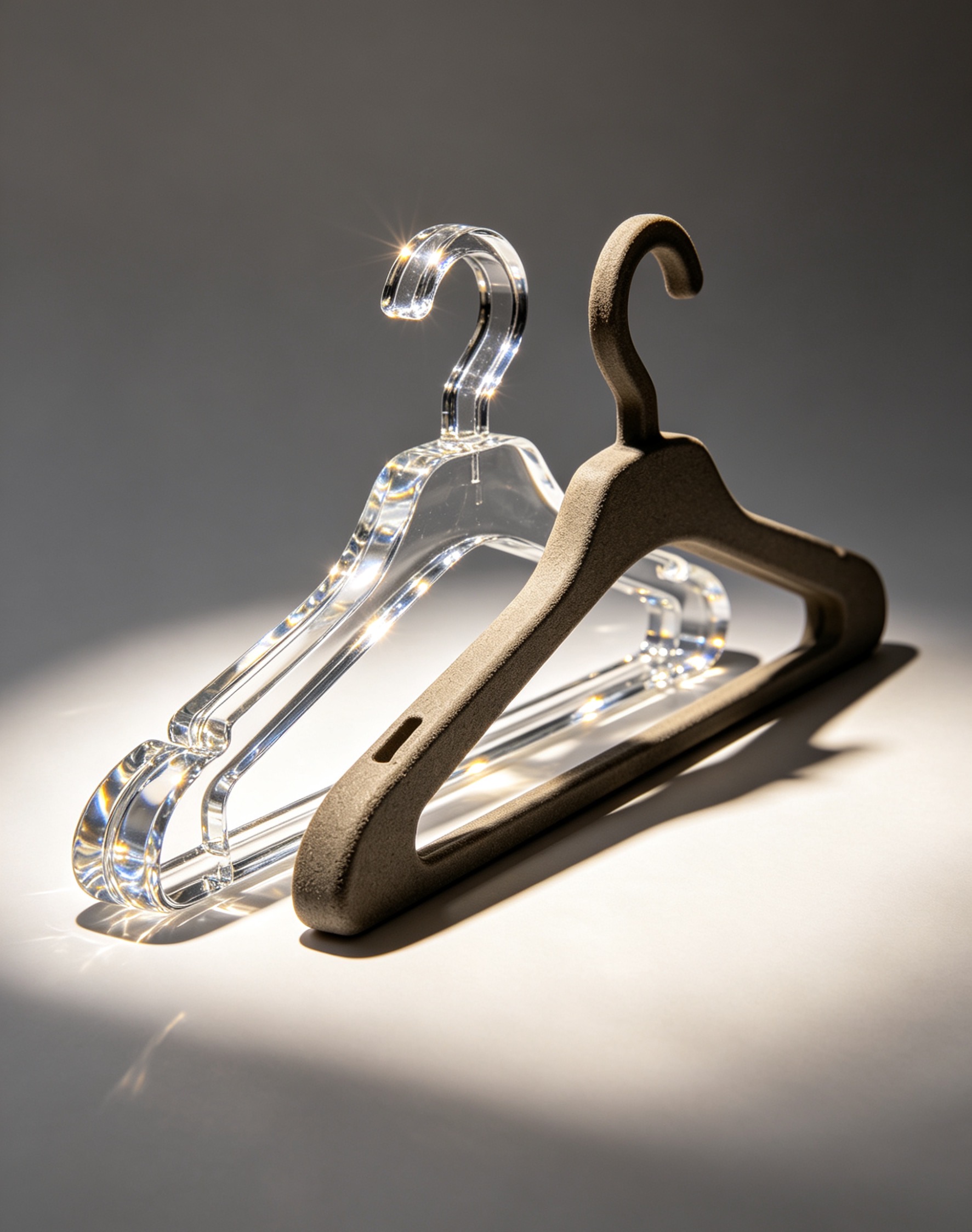 The ultimate secret weapon for clothing stores! Transparent hangers enhance the overall quality of your products