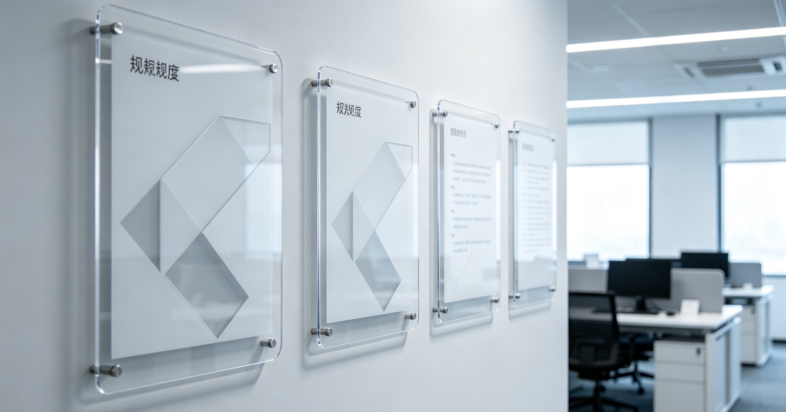 Waterproof acrylic signs – fully compatible with various corporate applications
