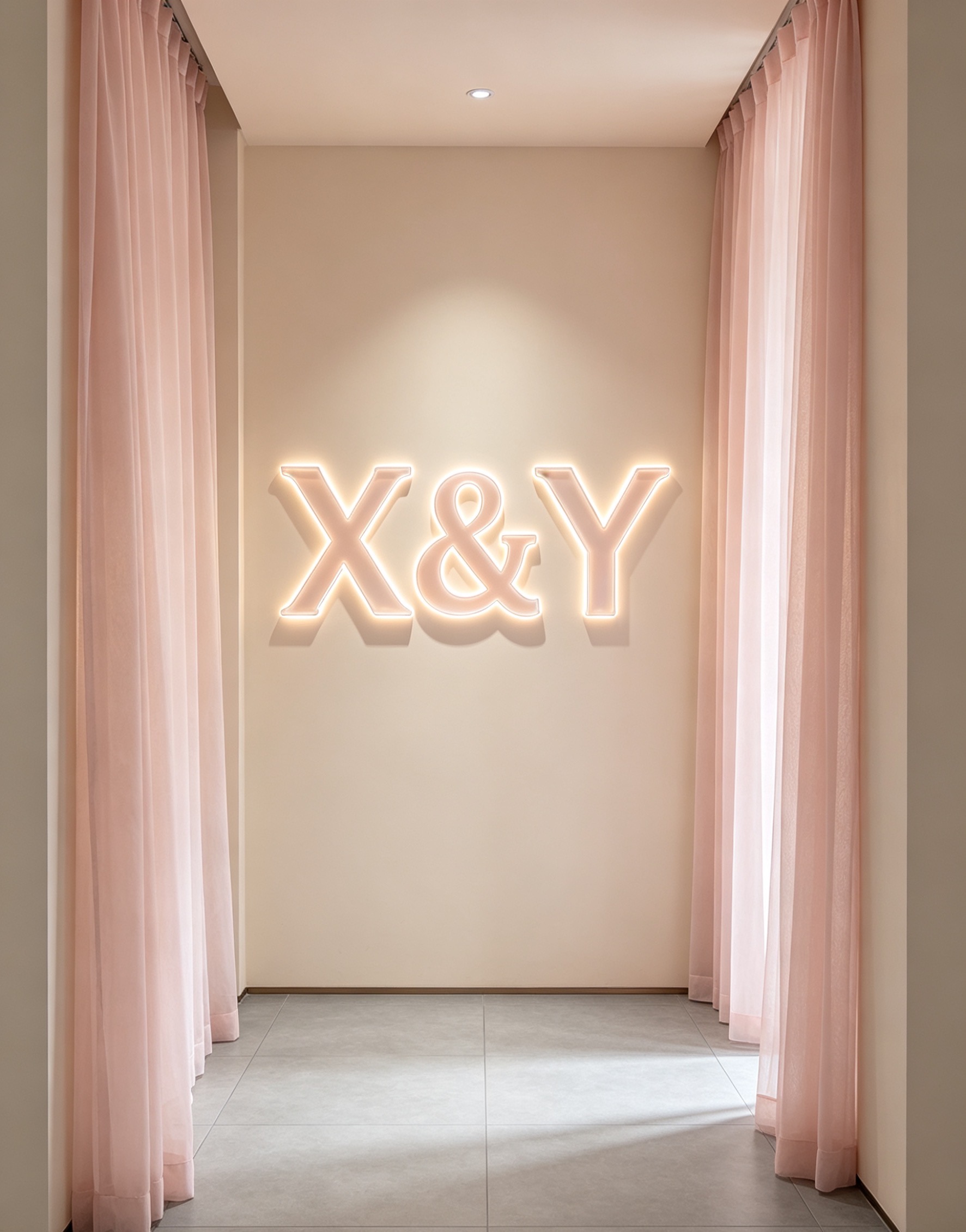 This niche, high-end acrylic wedding room decoration avoids any sense of vulgarity