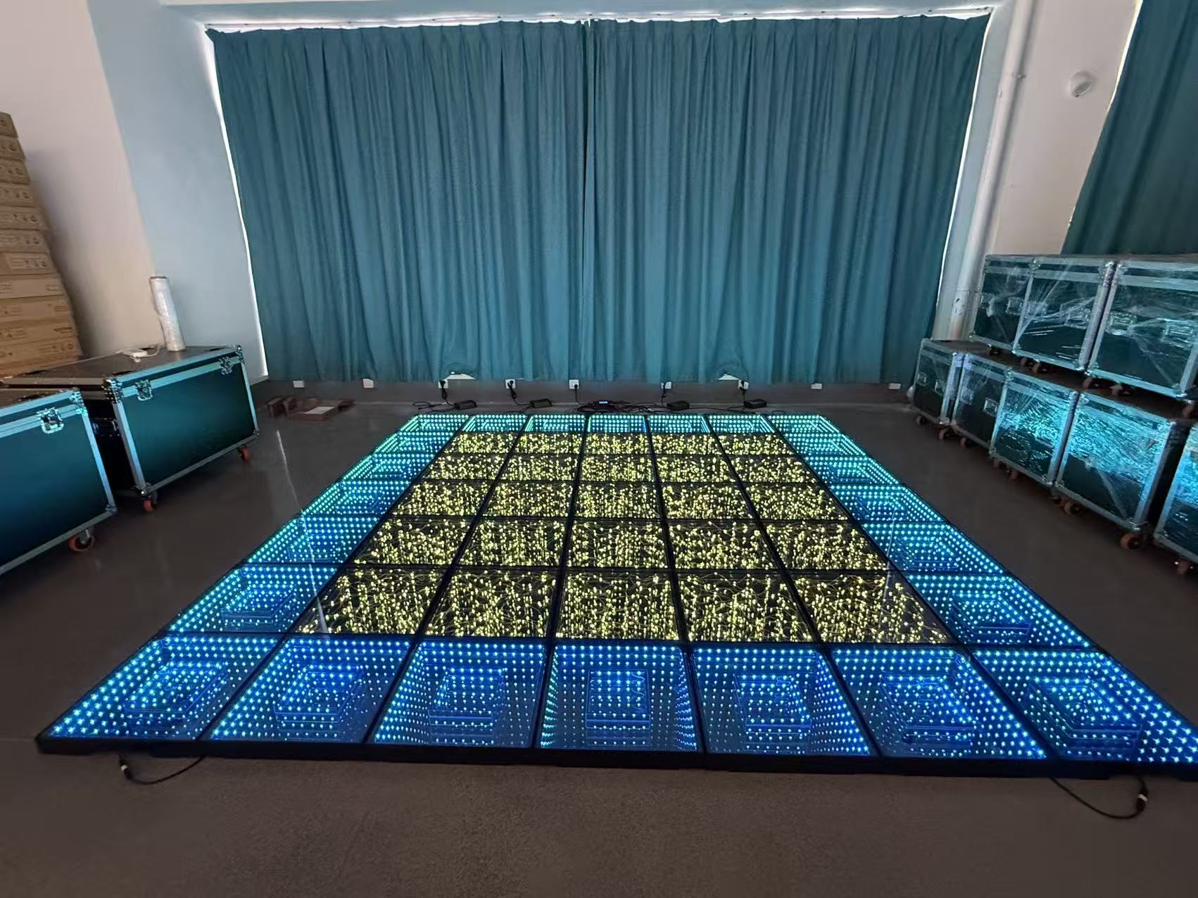 Double 3D LED Dance Floor – Nested Infinity Mirror Design