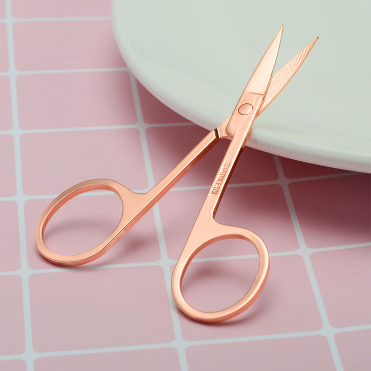 Eyebrow tweezers Rainbow eyebrow eyelash clipper Black eyebrow beauty scissors