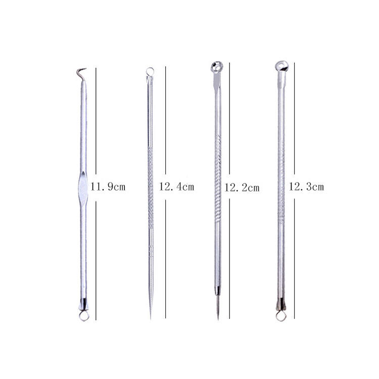 Blackhead Removal Tool Kit, Needle Removal, Stainless Steel Facial Cleaning and Care Tool, Pore Cleansing Milk