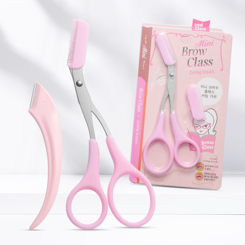 Eyebrow comb and trimmer