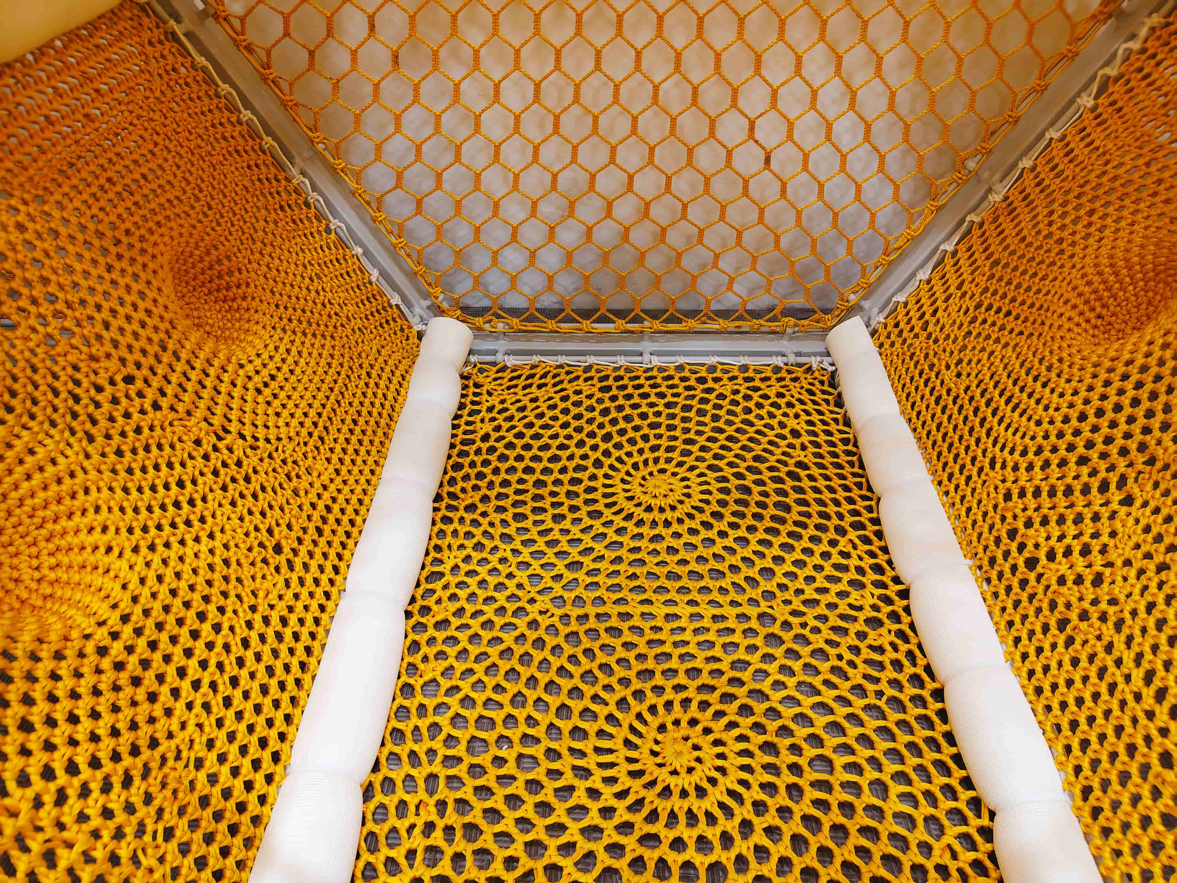 Soft Indoor Honeycomb Climbing Nets