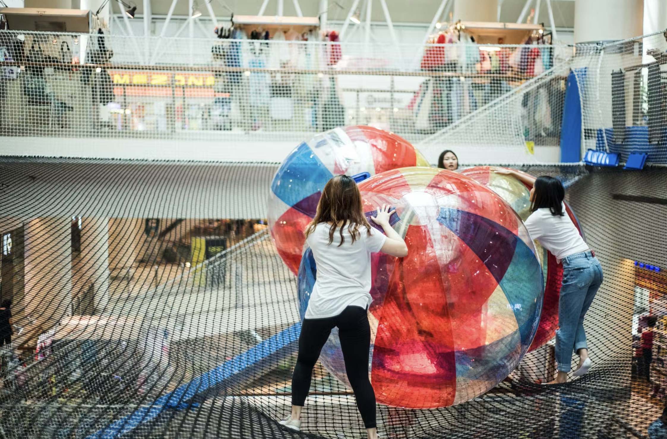 Atrium Aerial Net Structure