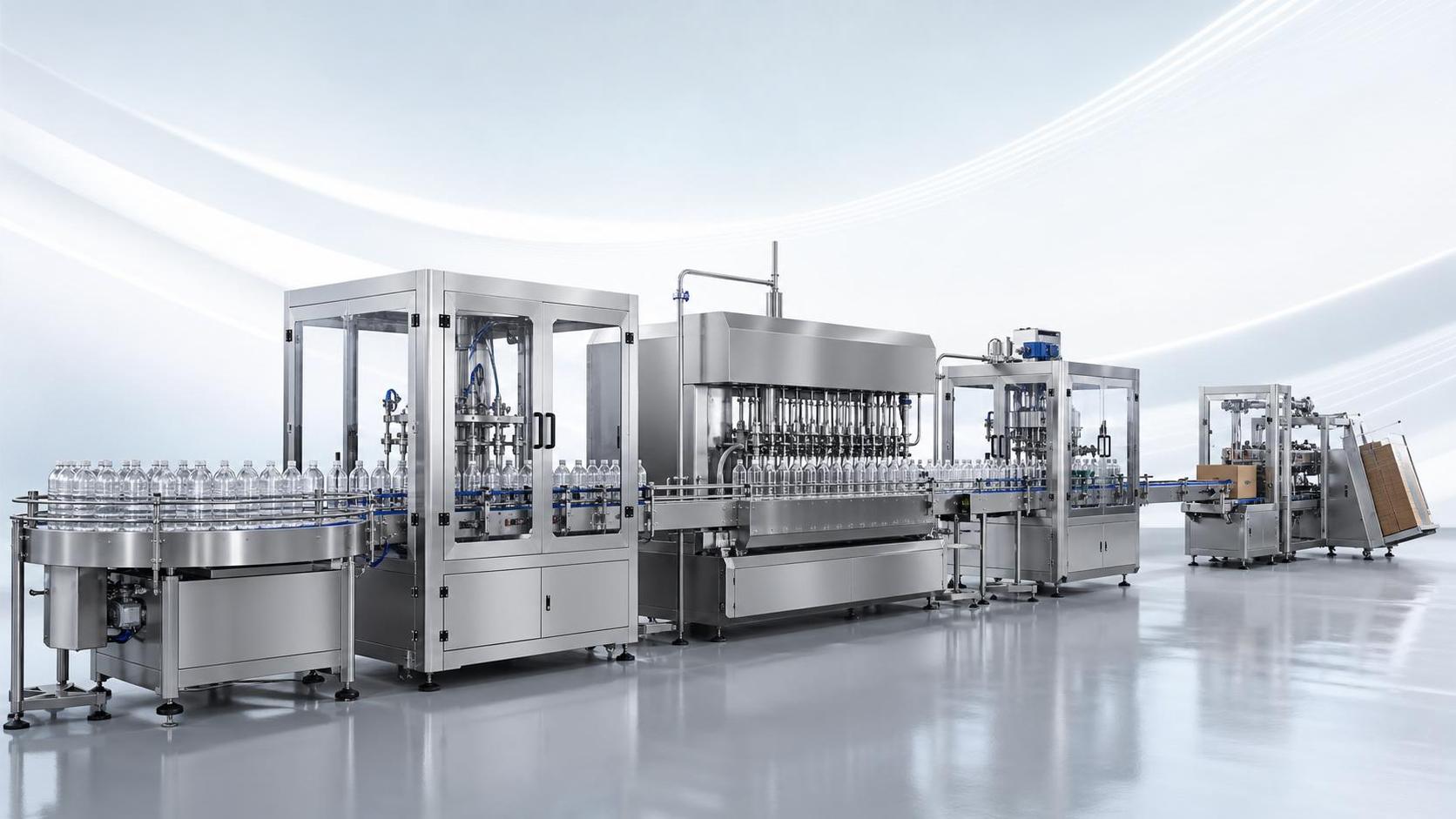 Packaging and Filling Line for Bottles: Layout Options