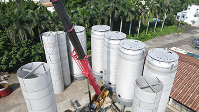 50 cubic meter stainless steel external coil reactor