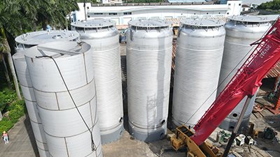 50 cubic meter stainless steel external coil reactor