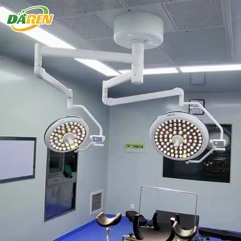 LED Hospital Shadowless Lamp Medical Operating Theatre Light Surgical Lamp Veterinary Equipment Ceiling Mounted Lamp