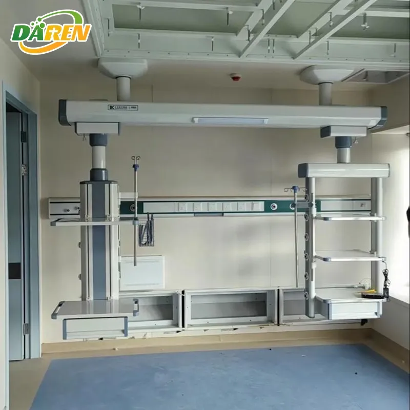 ICU Standard Gas Pendant Hospital Operating Theater Double Arm Ceiling Equipment OT Room
