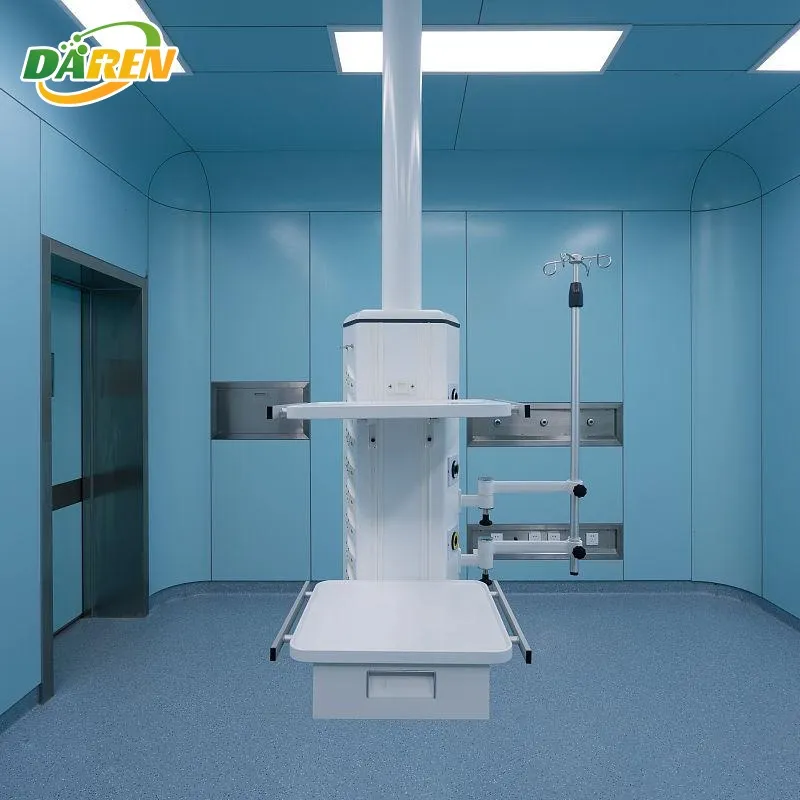 Modular Operating Room Ceiling Pendant With Electrical Outlets And Equipment Mounting Options
