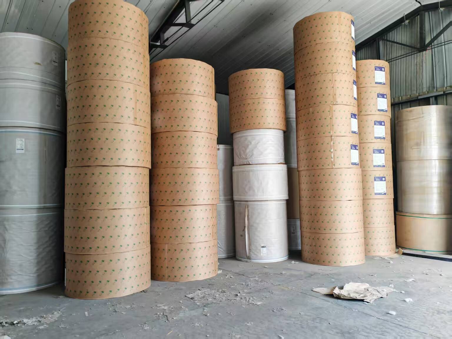 Brown Kraft Paper Self-Adhesive Jumbo Roll Acrylic Label Materials for Stickers