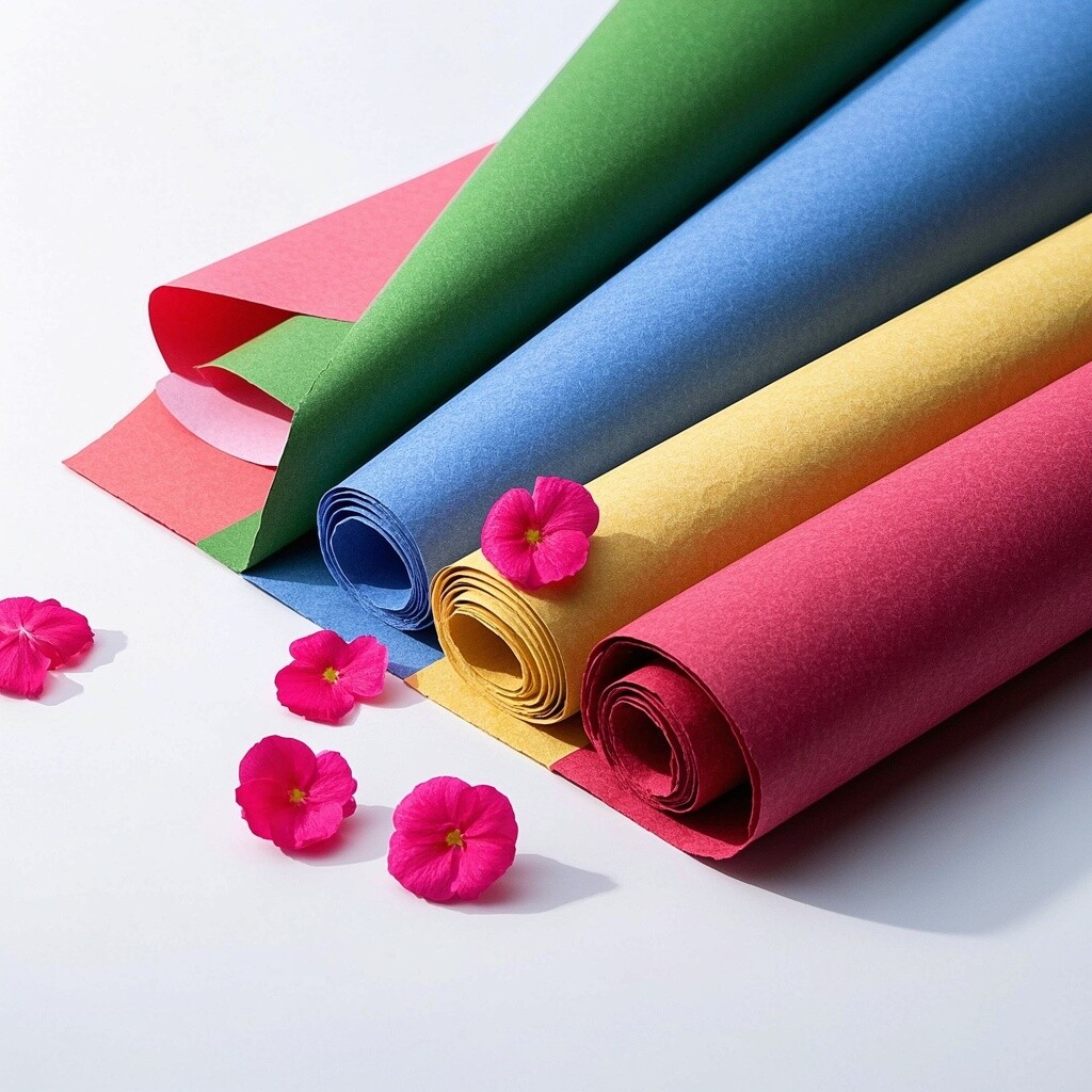 Colors Waterproof Flower Packaging Wrapping Paper