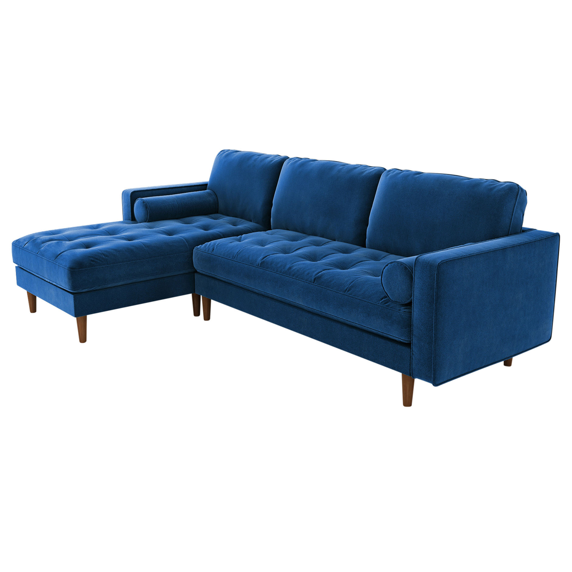 Three-seater sofa with velvet fabric, modern European style, suitable for living rooms and hotels, available in solid colors