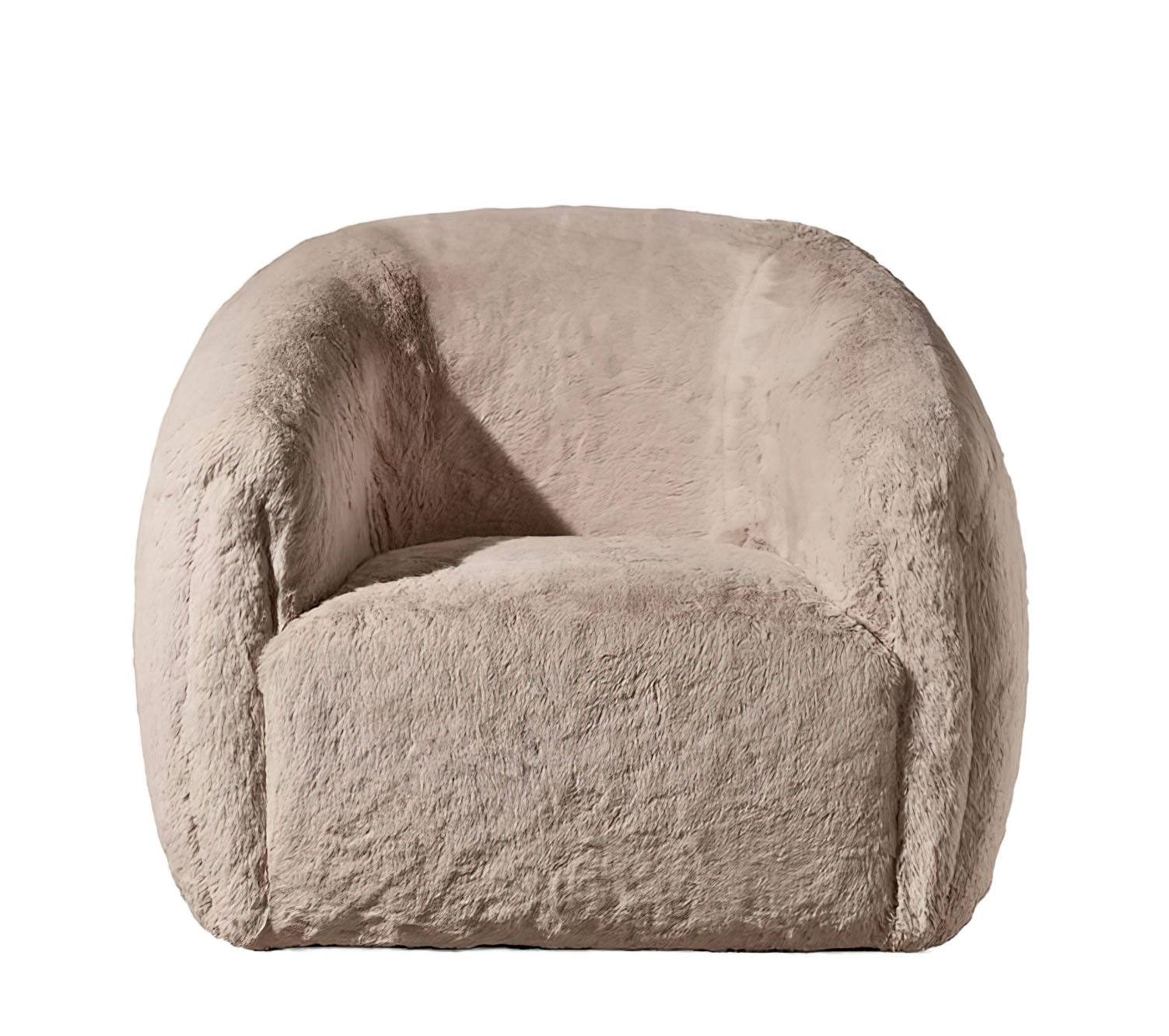 Nordic Lightweight Single-Seat Recliner Sofa Chair for Living Room, Fabric Leisure Heat-Dissipating Sofa