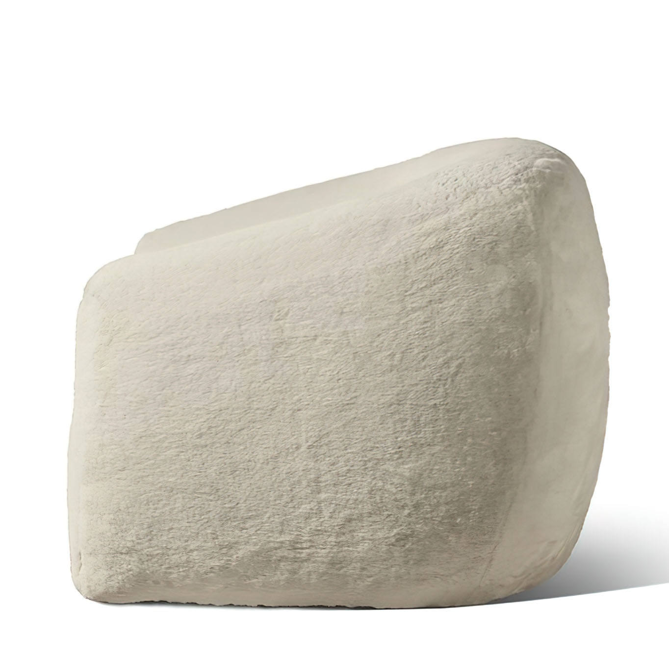 Nordic Lightweight Single-Seat Recliner Sofa Chair for Living Room, Fabric Leisure Heat-Dissipating Sofa