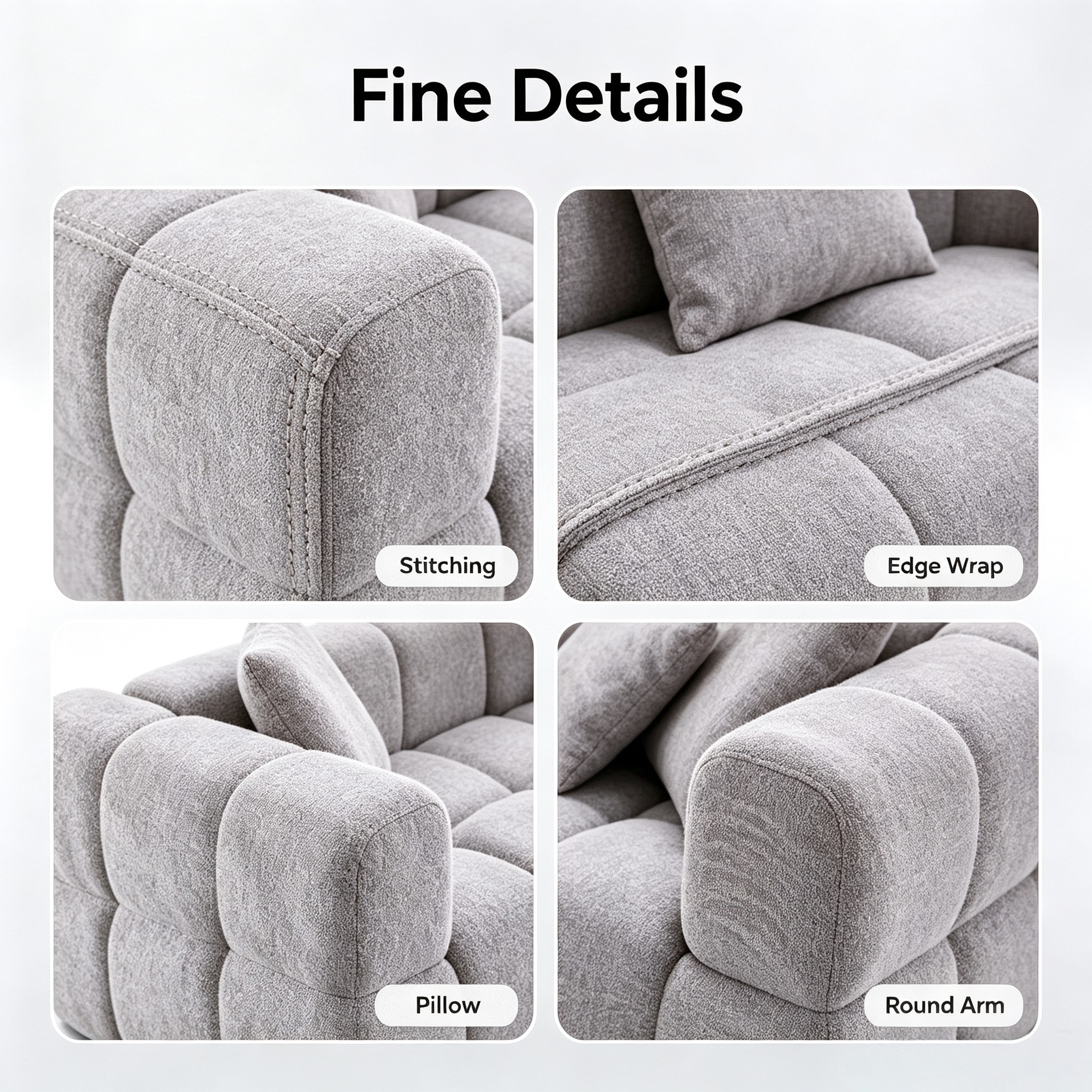 L-Shaped Corner Sofa Set