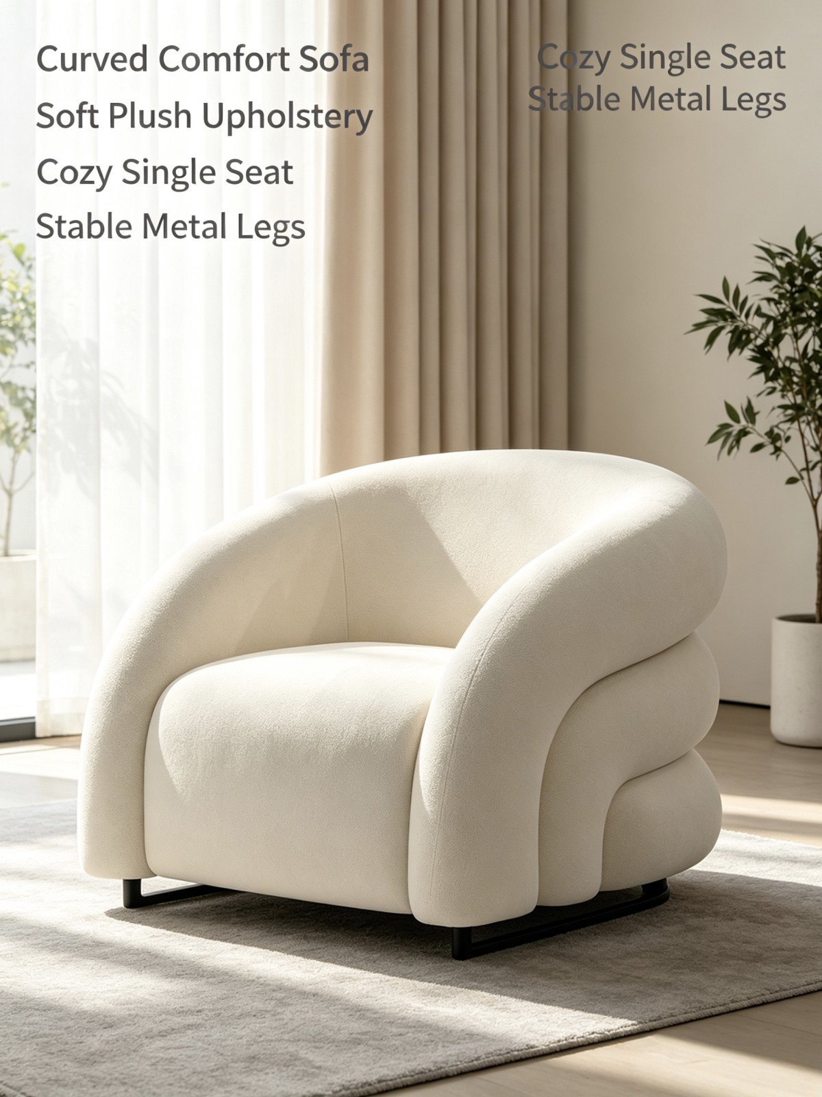 webwxgetmsgimg (8) Single Seater Sofa Chair with High-Elastic Sponge
