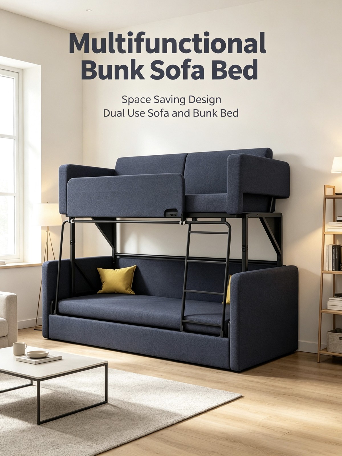 webwxgetmsgimg (45) Reddeboo Modern Metal Foldable Sofa Bunk Bed Fabric Upholstered for Living Room Hotel and Bedroom