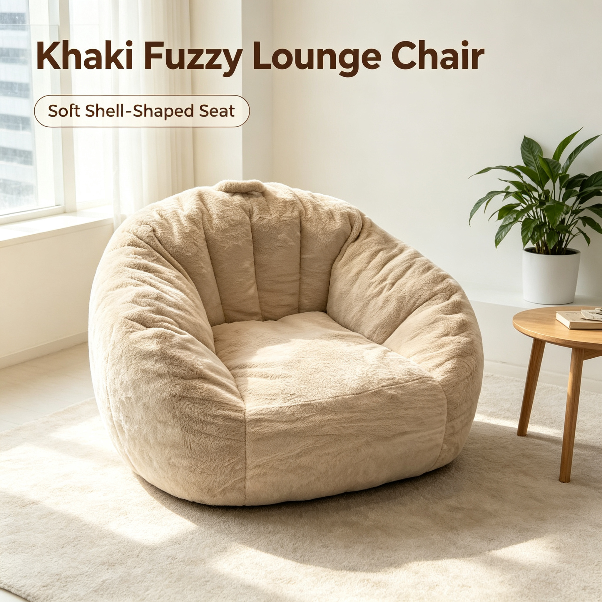 Modern Eco-Friendly Fabric Bean Bag Chair Convertible Sofa Bed with Removable Cover Sponge Filling for Living Room Bedroom